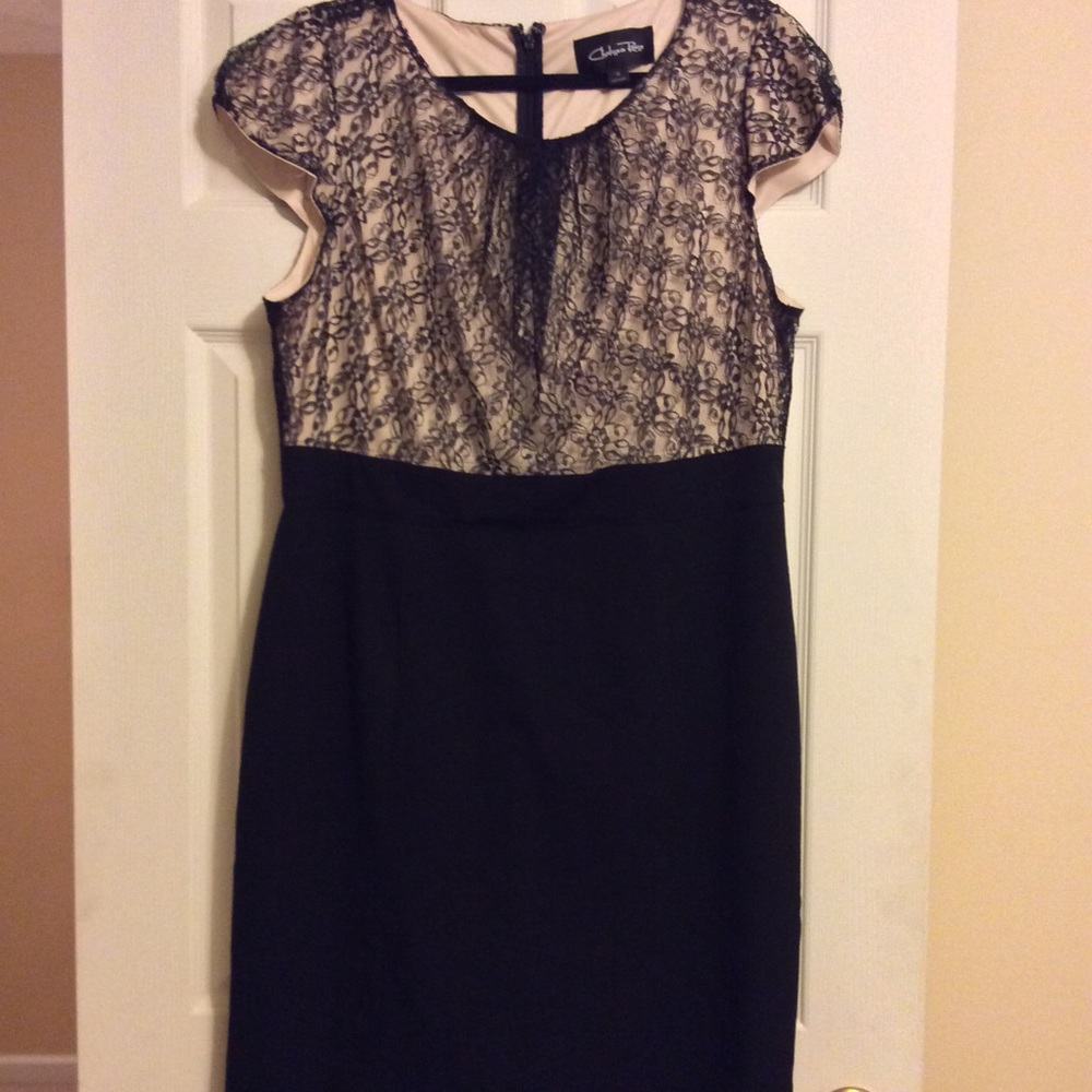 Chelsea Rose pencil skirt dress with the lace